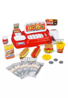 Toylogy Mainan Anak Mesin Kasir Cashier Register Scanner Uang Supermarket RED