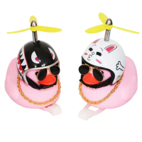 Lovely Bicycle Bell Motorcycle Cute Wind-breaking Small Pink Duck Helmet Airscrew Car Cycling Decoration Accessories Wholesale