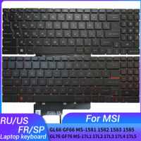 Russian/US/Spanish/French laptop keyboard FOR MSI GL66 GF66 MS-1581 1582 1583 1585 GL76 GF76 MS-17L1 17L2 17L3 MS-17L4 MS-17L5