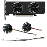 AMD Radeon RX6000 SERIES For GIGABYTE Radeon RX 6400 Graphics card Fan Replacement 45MM 3PIN FS1250-S2053A GPU FAN Cooling Fan