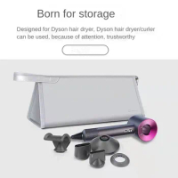 Dyson Hair Supersonic Hair Dryer Case, Portable Storage Bag, Dustproof, Hair Straightener Attachments, Travel Organizer