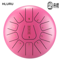 HLURU Glucophone Steel Tongue Drum 8 Inch 11 Notes F Tone Hand Drum Music Drum Ethereal Drum Percussion Musical Instrument