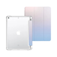 【BOJI 波吉】iPad Pro 11吋 2022 三折式硬底軟邊內置筆槽氣囊空壓殼