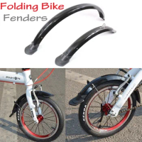 14 Inch 412 Folding Bike Fenders 16 Inch Sra683 20 Inch SP8 Bicycle Mudguard Folding Bicycle Practical Accessories Black/Silver