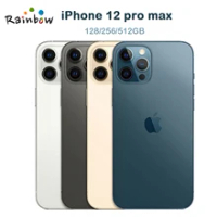 Original Apple iPhone 12 Pro Max 5G LTE Mobile Phone 6.7'' 6GB&amp;128/256/512GB IOS A14 Bionic Hexa Core Triple 12MP Cellphone