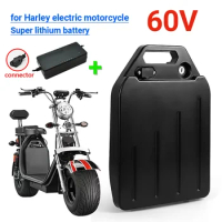 Harley Electric Car Lithium Battery Waterproof 18650 Battery 60V 20ah for Two Wheel Foldable Citycoco Electric Scooter Bicycle
