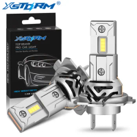 2pcs 100W H7 Powerful LED Headlight Bulb Mini With Fan 40000LM 3570 CSP Car Headlamp Auto Lamps H7 Turbo Led 6500K White 12V