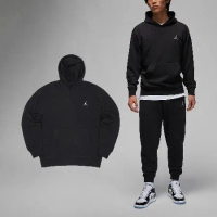Nike 帽T Jordan Essentials 男款 黑 白 毛圈布 刺繡 大口袋 連帽上衣 衛衣 FQ3679-010