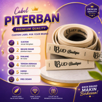 Label Piterban Custom - Label Katun Import - Untuk Distro dan Pakaian Fashion - PargolLabel