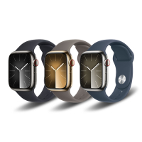 Apple Watch S9 41mm (GPS+Cellular) 不鏽鋼錶殼配運動型錶帶