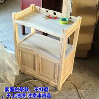 茶水櫃實木客廳儲物櫃梳化邊櫃小型置物架微波爐櫃中式茶櫃餐邊櫃