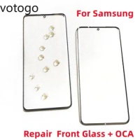 Replace Front Glass + OCA For Samsung Galaxy S23 S22 S21 S20 S10 Plus Z Fold Note 9 10 20 Ultra 5G LCD Display Touch Screen Lens