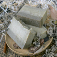 Natural Argy Wormwood Ancient Method Cold Process Soap Handmade Soap Cleansing Bath Essential Oil Lemongrass Anti-Mite Acne Remo