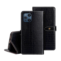 OPPO Find X3 Pro 皮革保護套鱷魚紋磁扣帶左右翻蓋皮套手機套
