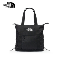 【The North Face 官方旗艦】北面男女款黑色防潑水男女款黑色背提兩用托特包｜52SV4HF