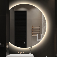 [Discount] Mukais Nordic Creative Touch Screen LED Smart Bathroom Mirror Round Mirror Bathroom Irreg
