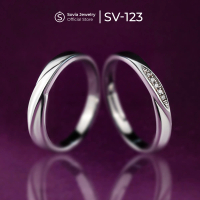 Sovia Jewelry - Cincin Couple Kawin Perak Silver Desain SV-123