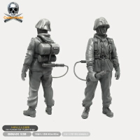 1/35 二戰樹脂兵 噴火兵人模型  拼裝模型Gou-01