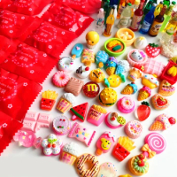 10PCS Cute Mini Simulation Food Drink Model Toys Surprise Tide Play Figures Fake Candy Guess Blind Bag For Kids Gifts