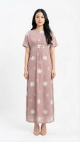 Eprise Kaftan Lengan Panjang PINK FP726B | Kaftan Wanita Semua Ukuran