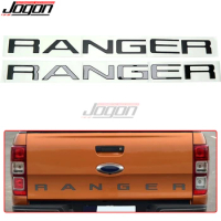 ABS 3D Tailgate Letters For Ford Ranger T6 Rear Trunk Tail Graphics Emblem Decal Sticker Nameplate Letter Car Accessories