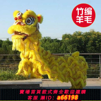 【台灣公司 可開發票】舞獅全套成人羊毛竹編獅頭道具佛山南獅醒獅演出表演道具可眨眼