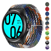 Braided Solo Loop Watch Band For Ticwatch Pro 5 Strap Sports Nylon Bracelet For Ticwatch Pro 5 Wristband Replacement Correa