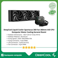 DeepCool Liquid Cooler Spartacus 360 Fan 360mm AIO CPU Komputer Water Cooling Garansi Resmi