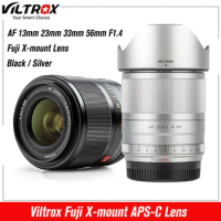 Viltrox Fujifilm Lens 23mm 33mm 56mm 13mm F1.4 Fuji X Auto Focus Ultra Wide Angle Lens APS-C Lens for Fuji XF Mount X-T4 Camera