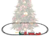 Train Set For Christmas Realistic Light &amp; Sound Train Set Train Track Toy Under The Tree Electric Train Toys For Children Boys