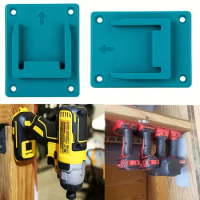 Fit for Makita 18V Li-ion Drill Tools Holder Dock Hanger with 20 Screws，Tools Drill Mount Holder(cyan-blue, No Tool)