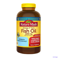 Viên dầu cá Nature Made Fish Oil 1200mg Omega 3 của Mỹ hộp 300 viên