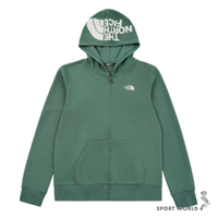 The North Face 北面 連帽外套 大童裝 刺繡Logo 綠【運動世界】NF0A8DCKHCH