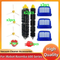 Replacement Part Kit for IRobot Roomba 600 Series 610 620 625 630 650 660 Vacuum Beater Bristle Brush+Aero Vac Filter+side Brush
