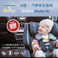 Nania X Migo 納歐聯名 法國 汽車安全座椅 360度旋轉 Oxalis SL支撐腳 0-12歲-多色可選