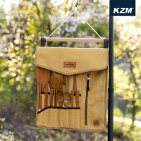 【露營趣】新店桃園 KAZMI K21T3K02 風格廚具置物袋 收納袋 桌邊收納架 餐具袋 露營 野營