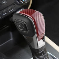 ABS Carbon Fibre Gear Head Shift Knob Protection Cover Sticker for Ford Ranger Raptor Everest Endeavour 2022-2023 Accessories