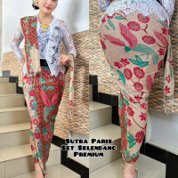 Sutra paris set selendang Murah
