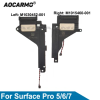 Aocarmo Right And Left Speaker Loudspeaker For Microsoft Surface Pro 5 6 7 Pro5 1796 Horn Sound Flex Cable Replacement Part