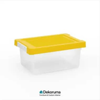 Dekoruma MINA Kotak Penyimpanan Anak / Box Mainan Anak / Box Kontainer Kecil untuk Anak - Yellow 5.8