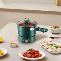 Electric Split Cooking Pot Electric Hot Pot for Household Camping Apartments
