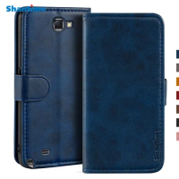 Case For Samsung Galaxy Note 2 N7100 Case Magnetic Wallet Leather Cover For Samsung Galaxy Note 2 N7100 Stand Coque Phone Cases