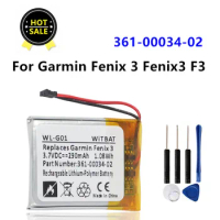 Original Replacement Watch Battery 361-00034-02 For Garmin Fenix 3 Fenix3 F3 HR GPS Sports Watch 290mAh + Free Tools