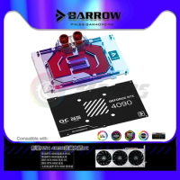 BARROW GPU Water Block For NVIDIA Colorful TUF RTX 4090, Galaxy,Gainward RTX 4090/OC,VGA Copper Cooling Radiator BS-GAM4090-PA