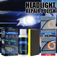20ml Car Headlight Repair Fluid Scratch Remover Headlight Refurbishment Polishing Maintenance Fluid Set Auto Parts