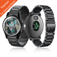 For Samsung Galaxy Watch 3 Titanium Strap 45mm / Galaxy Watch 46mm / Gear S3 Smartwatch Band Watchband Metal Bracelet