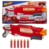 MAINAN ANAK - NERF MEGA DOUBLEBREACH ORIGINAL HASBRO TEMBAK AMAN