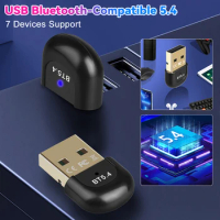 Bluetooth-Compatible 5.4 Adapter Wireless USB Adapter Bluetooth-Compatible Dongle for PC Speaker Wireless Mouse Keyboard Windows