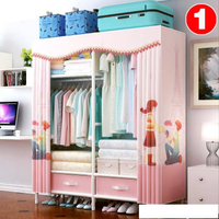 簡易衣櫃現代簡約單人布衣櫃出租房用宿舍收納兒童小型家用臥室櫥