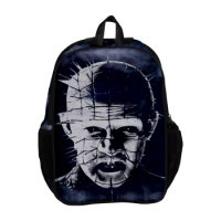 WAWNI Hellraiser Zip Backpack Hip Hop Style Daypack Casual Traval Bag Fashion Backpacks Harajuku Rucksack Unique School Bag